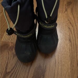 Columbia Kids' Navy and Black Snow Boots